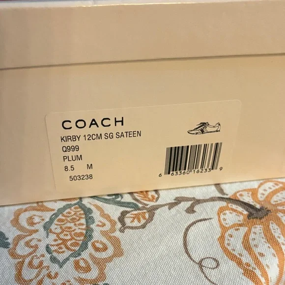 Coach Kirby Sateen Shoes - Plum - Picture 2 of 10